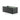 Black steel raised bed 62.99x31.5x23.62 in, open top with internal ribs