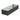 Black steel rectangular raised bed with clear interior liner and slatted side panels