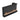 Side view of black electric fireplace with flame window and base vent