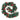 Holiday wreath with pine branches, red and green baubles, and plaid ribbon bows