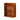 3-tier retro wooden tabletop storage rack with three open cubbies, brown finish