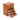 Rustic wooden 5-drawer organizer box with drawers pulled open, metal handles