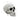 Plastic skull tabletop decoration, 22 cm long and 15 cm wide, side view