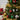 Christmas ball ornament string lights with multicolour bulbs on thin wire