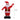 Inflatable Santa Claus yard decoration, red and white, 120cm tall with black base