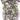 Artificial hanging ivy vine close-up with small purple blossoms and green buds
