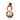 Lighted wreath snowman decor with plaid hat and burlap bow, 40cm tall, 20cm wide
