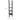 Black four-tier ladder shelf with dimensions shown: 160cm tall, 31cm deep, 34cm wide