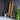 Tall bamboo slatted bathroom rack with shelves for toiletries