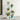 White tall plant stand with 5 open shelves for flower pots