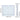 White tabletop mirror with bulbs; dimensions show 80cm width