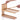 Hands assembling a light wood 2-tier slatted tabletop display shelf