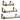 Three-piece set: black metal bracket supports for floating wood shelves