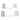 Set of 2 U-shaped floating wall shelves, white; sizes 30cm & 40cm, height 12cm