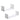 Set of 2 U-shaped floating wall shelves, white, pair with openwork back panels