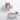Set of 2 U-shaped floating wall shelves, white, styled with decor and plants