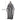 Skeleton ghost hanging height 171 cm, gray hooded shroud, red eyes