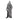 Full view of hanging Halloween skeleton ghost, gray hooded sheet, red eyes