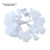 White ghost LED string lights, total length 320 cm, tulle mini dresses and heads