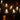 Lit ghost LED lights with round faces and layered white tulle skirts