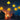 Kürbis-LED-Lichterkette mit grinsenden Kürbis-Motiven, orange leuchtend