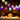 20 LED skull lights string, glowing multicolor fabric skulls for Halloween