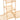 Close view of natural bamboo slatted shelves on a 5-tier clothes rack