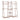 Brown bamboo 5-tier clothes rack stand, open frame with multiple slatted shelves
