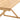 Light wood shelf edge with angled brace supports, two-tier rack