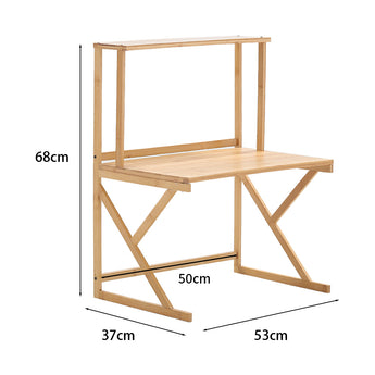Two-tier spice rack dimensions: 68cm high, 53cm wide, 37cm deep