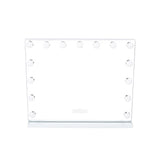 Hollywood-Spiegel mit 15 LED-Lichtern, Touch-Icon unten mittig