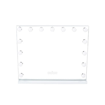 Hollywood-Spiegel mit 15 LED-Lichtern, Touch-Icon unten mittig