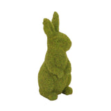 Moss green bunny rabbit decoration, side view, 24cm