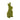 Moss green bunny rabbit decoration, side view, 24cm