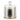 White soy wax scented candle in clear glass jar, East of Life label