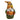Handmade gnome decoration with tall plaid hat, white beard, and orange pumpkin belly