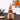 Thanksgiving gnome plush standing, red hat with white stars and orange hanging loop