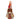 Thanksgiving gnome plush doll, front view with red outfit and tan button details