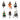Six-piece Halloween hanging decoration set with character dolls and size measurements