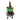 Green-faced witch doll with black-and-gold patterned hat, black tulle skirt and bells
