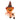 Jack-o’-lantern witch doll with net hat, orange bow and dangling bells