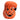 Oranger Halloween-Kürbis mit LED-Lichtaussparungen für Augen und Mund