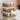 Double-door collapsible storage organizer box with three open compartments