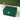 Dark green velvet 3-tier jewellery box, closed with front lock and handle