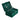 Open dark green velvet jewellery box with tiered insert trays for necklaces and rings