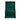Open dark green velvet jewellery box interior with ring grid and earring sections