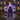 Aufblasbarer Halloween-Schlossbogen mit lila und grauem Design, leuchtendes Portal