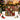 Christmas hanging ball ornament set in a display box with red, green, and gold balls