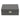 Dark grey faux leather jewellery organizer with lock and hinged lid