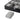 Bottom edge of black watch case with 10-slot tray and silver latch hardware